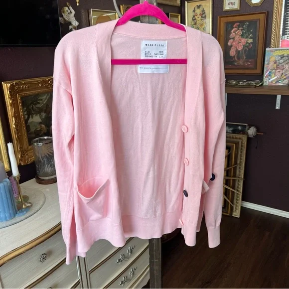 Wear Cissa The Wrap Cardigan Pink Salt XS/S - Picture 9 of 12